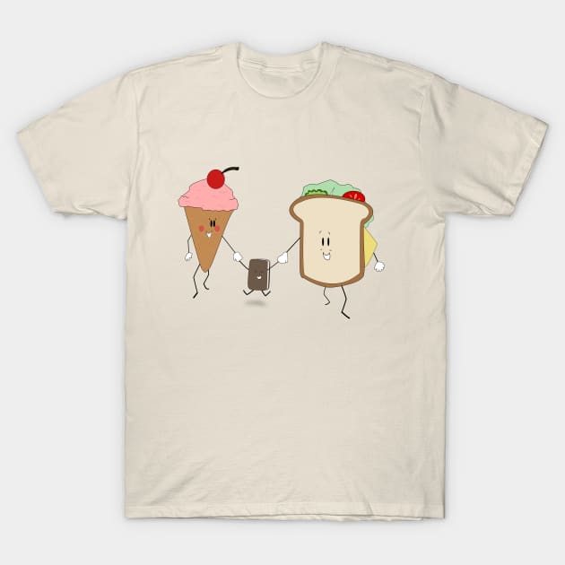 Ice cream sandwich T-Shirt by ALBarts